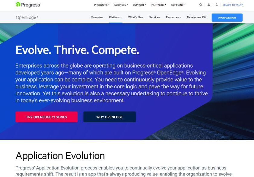 Progression OpenEdge Comparaison des outils d'architecture d'entreprise : Progress OpenEdge
